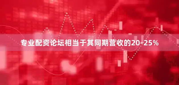 专业配资论坛相当于其同期营收的20-25%