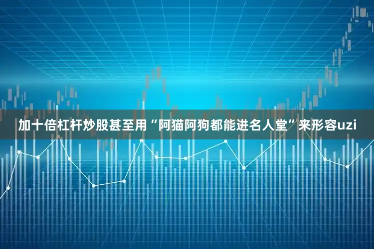 加十倍杠杆炒股甚至用“阿猫阿狗都能进名人堂”来形容uzi