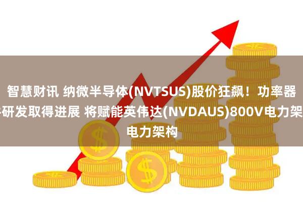 智慧财讯 纳微半导体(NVTSUS)股价狂飙！功率器件研发取得进展 将赋能英伟达(NVDAUS)800V电力架构