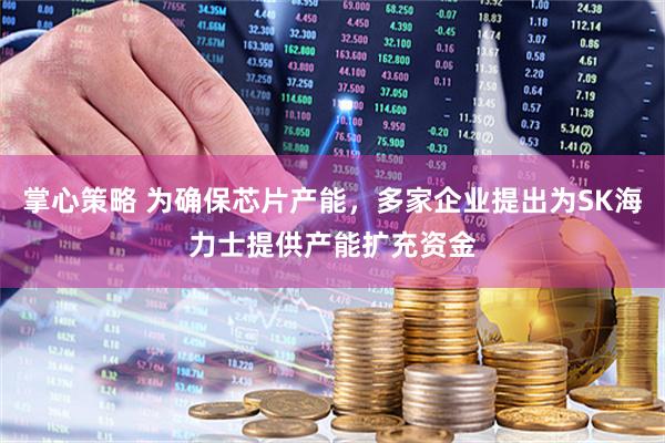 掌心策略 为确保芯片产能，多家企业提出为SK海力士提供产能扩充资金